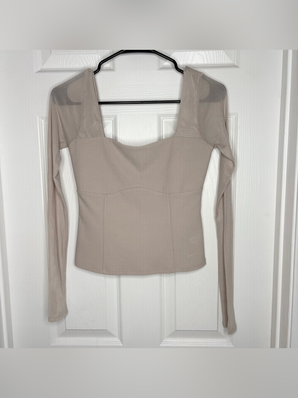 Beige Square Neck top Abercrombie